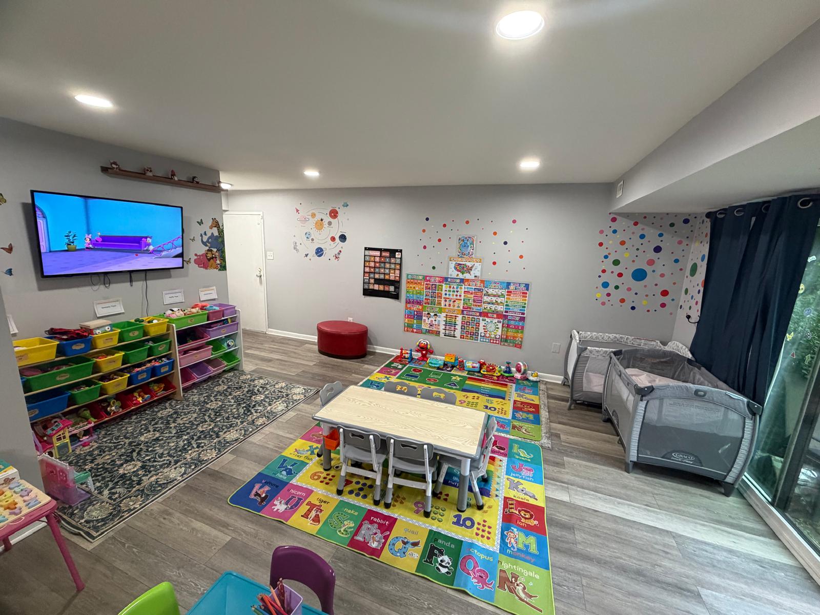 Colorful KidiCare play area